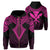Hawaii Polynesian Hoodie Limited (Zip up) Tab Style Pink Unisex Art - Polynesian Pride