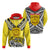 Custom Samoa College Hoodie Polynesian Style Version Special Unisex Yellow - Polynesian Pride