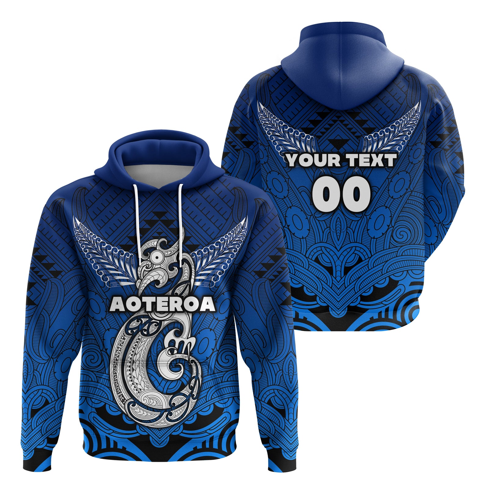 Custom Maori Aotearoa Manania Hoodie Simple Sport Style LT16 Unisex Black - Polynesian Pride