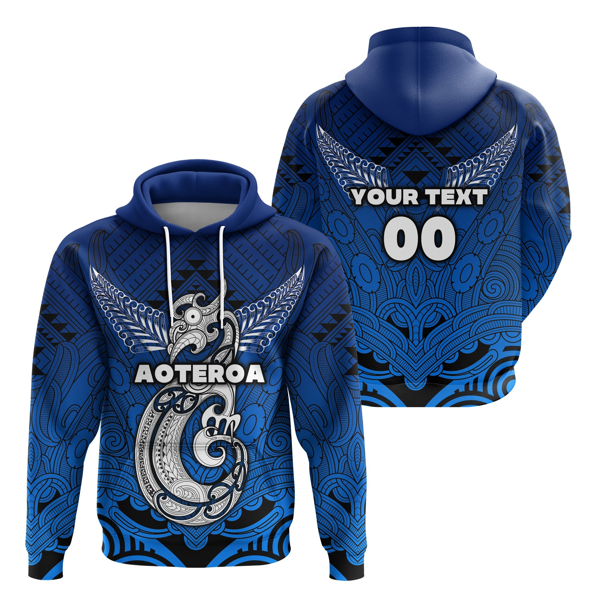 Custom Maori Aotearoa Manania Hoodie Simple Sport Style LT16 Unisex Black - Polynesian Pride