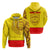 Custom Samoa College Hoodie Tattoo Style Unisex Yellow - Polynesian Pride