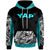 Yap Hoodie Minimalist Style Unisex Blue - Polynesian Pride