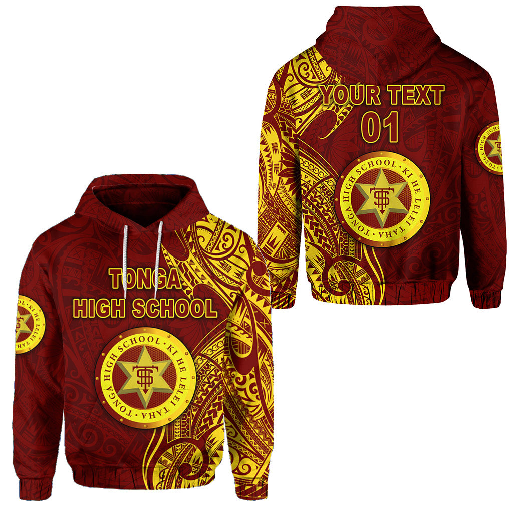 Custom Tonga High School Hoodie Simple Vibes Maroon, Custom Text and Number LT8 Maroon - Polynesian Pride