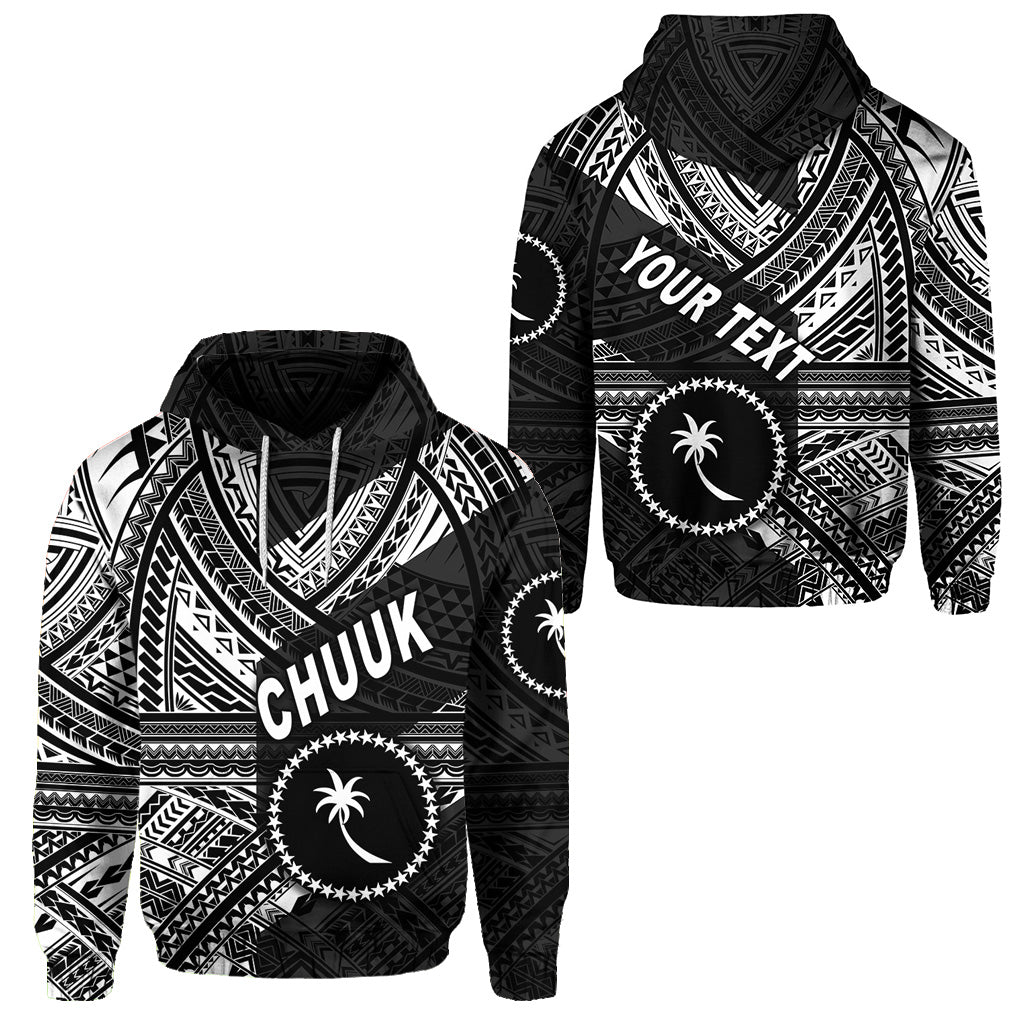 Custom FSM Chuuk Hoodie Original Style Black LT8 Unisex Black - Polynesian Pride