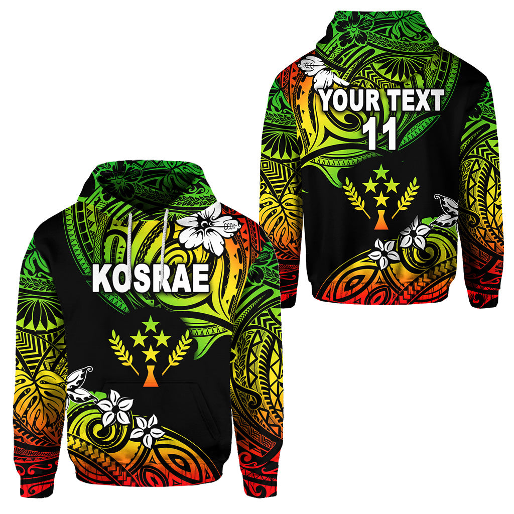 Custom FSM Kosrae Hoodie Unique Vibes Reggae LT8 Unisex Reggae - Polynesian Pride