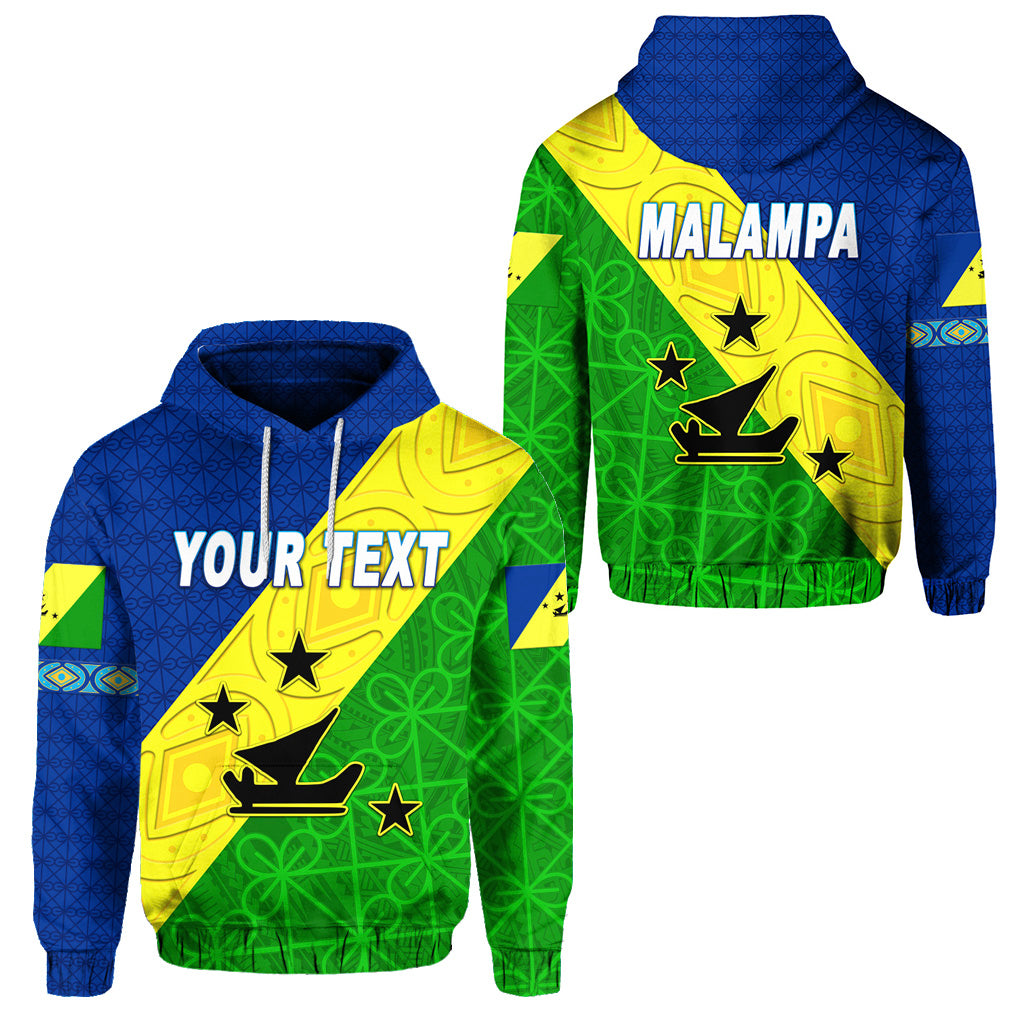 Custom Malampa Province Hoodie Vanuatu Pattern Unique Style LT8 Unisex Blue - Polynesian Pride