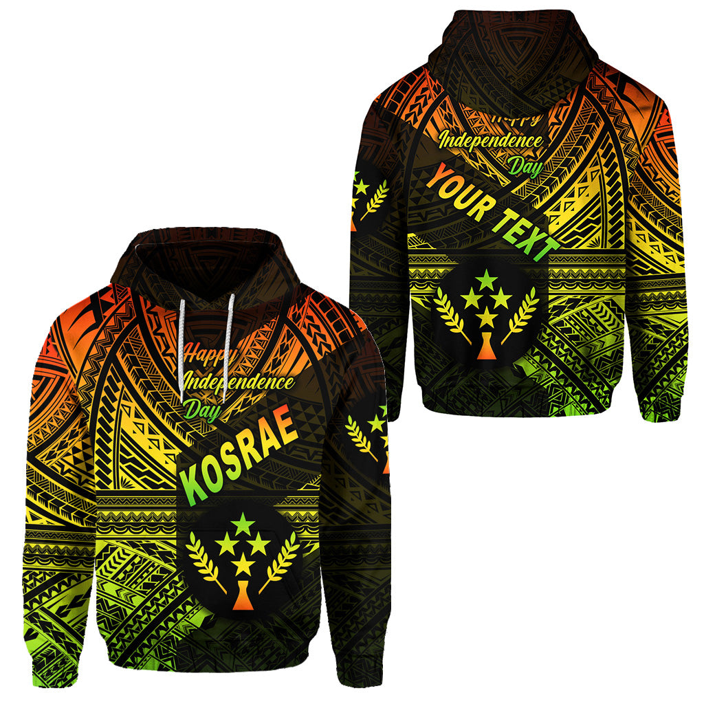 Custom FSM Kosrae Hoodie Happy Independence Day Original Vibes Reggae LT8 Unisex Reggae - Polynesian Pride