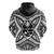 Guam Rugby Hoodie Polynesian Patterns White LT16 - Polynesian Pride