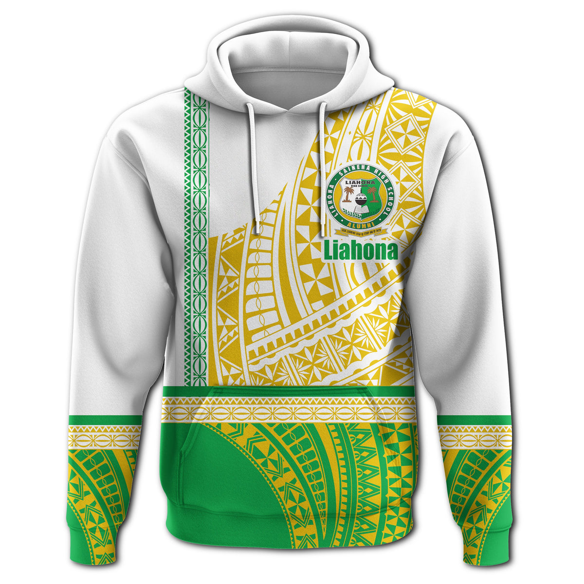 Custom Liahona Tonga Hoodie Polynesian Traditional Style - Polynesian Pride