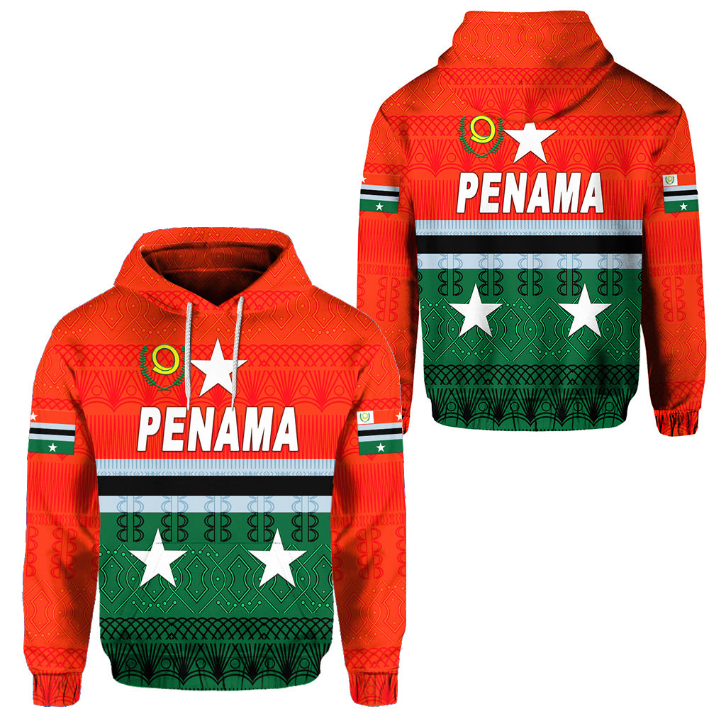 Penama Province Hoodie Vanuatu Pattern Traditional Style LT8 Unisex Green - Polynesian Pride