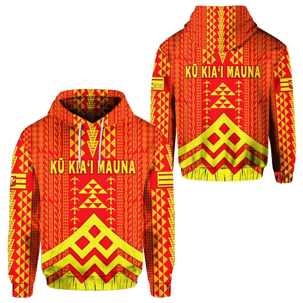 Hawaii Ku Kiai Mauna Hoodie We Are Mauna Kea Unique Vibes LT8 Unisex Red - Polynesian Pride