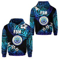 Federated States of Micronesia Hoodie Unique Vibes Blue LT8 Unisex Blue - Polynesian Pride