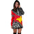 Papua New Guinea Hoodie Dress - Papua New Guinea Flag Fall In The Wave K9 - Polynesian Pride