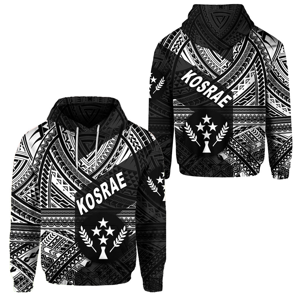 FSM Kosrae Hoodie Original Style Black LT8 Unisex Black - Polynesian Pride