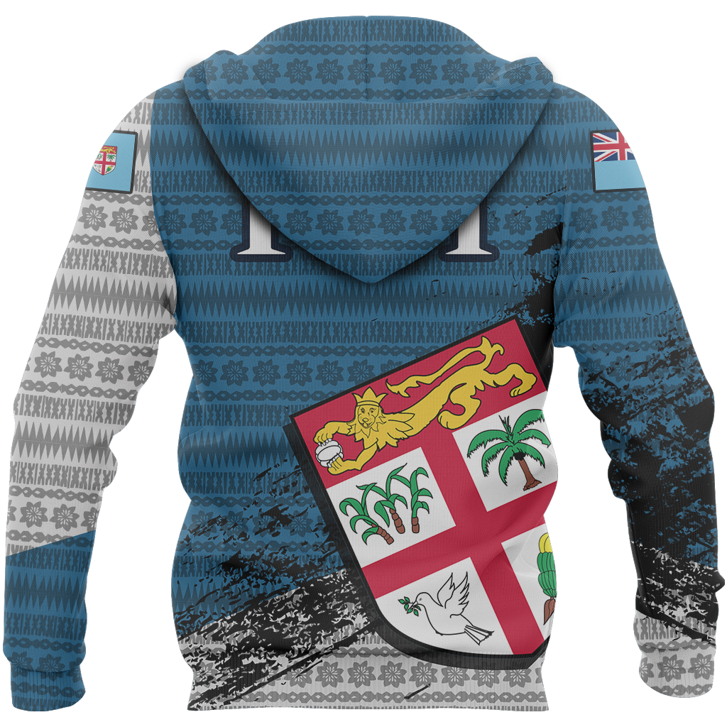 Fiji Tapa Hoodie Fiji Flag Special Z2 - Polynesian Pride