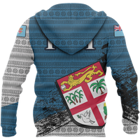 Fiji Tapa Hoodie Fiji Flag Special Z2 - Polynesian Pride