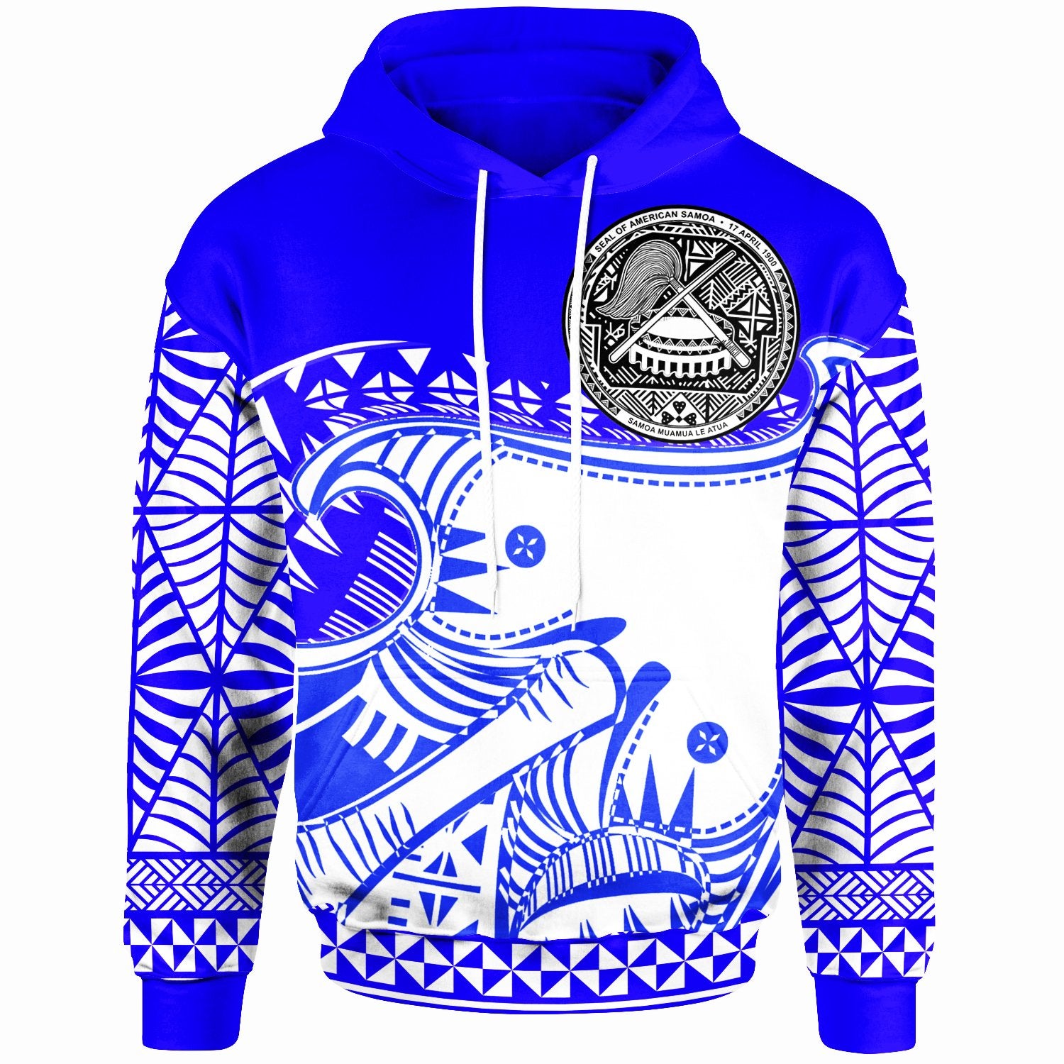 American Samoa Custom Hoodie Youthful Dynamic Style Unisex Blue - Polynesian Pride