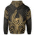 Guam Hoodie Guam Seal Chamorro Tribal Gold Color - Polynesian Pride