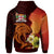 Fiji Zip Hoodie Tribal Tuna Fish - Polynesian Pride