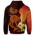 American Samoa Zip Hoodie Tribal Tuna Fish - Polynesian Pride