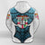 Custom Fiji Tapa Rugby Zip Hoodie Armor Style White - Polynesian Pride