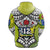 Custom Cook Islands Rugby Zip Hoodie Version Special - Polynesian Pride