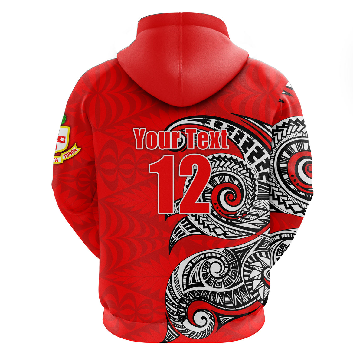 Custom Kolisi Tonga Zip Hoodie Mate Maa Tonga Polynesian Waves Style - Polynesian Pride