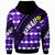 Hawaii Custom Hoodie Purple Hawaiian Tribal Seamless Pattern - Polynesian Pride