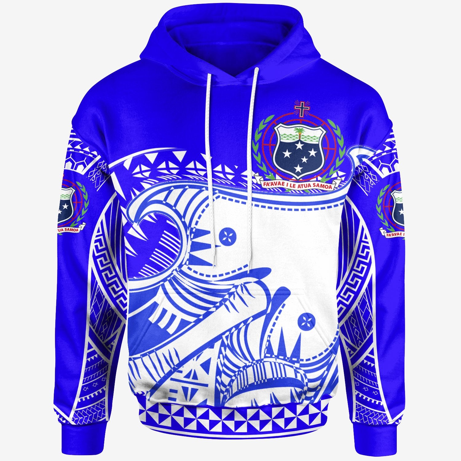 Samoa Custom Hoodie Dynamic Sport Style Blue Color Unisex Blue - Polynesian Pride