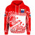 Samoa Custom Hoodie Dynamic Sport Style Red White Color Unisex Red - Polynesian Pride