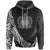 Samoa Hoodie White Polynesian Patterns Sport Style Unisex Black - Polynesian Pride