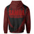 Samoa Zip Hoodie Red Polynesian Patterns Sport Style - Polynesian Pride