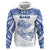 Custom Guam Rugby Hoodie Polynesian Patterns Blue LT16 - Polynesian Pride