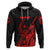 Custom Guam Rugby Hoodie Polynesian Patterns Style Red LT16 - Polynesian Pride