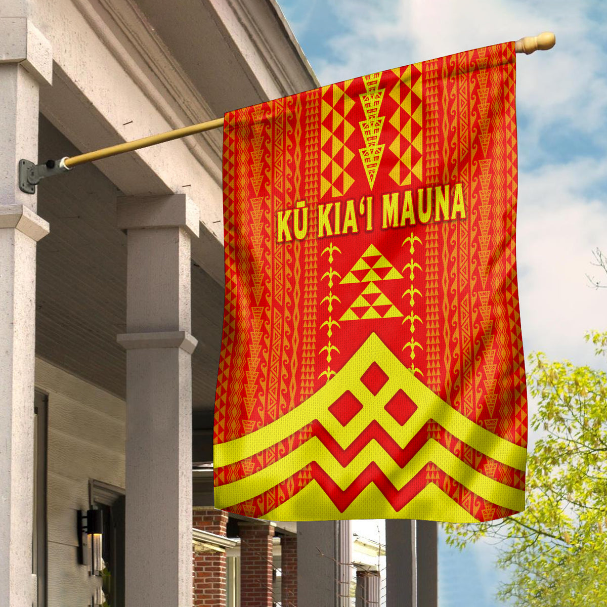 Hawaii Ku Kiai Mauna Flag We Are Mauna Kea Unique Vibes LT8 House Flag - Polynesian Pride