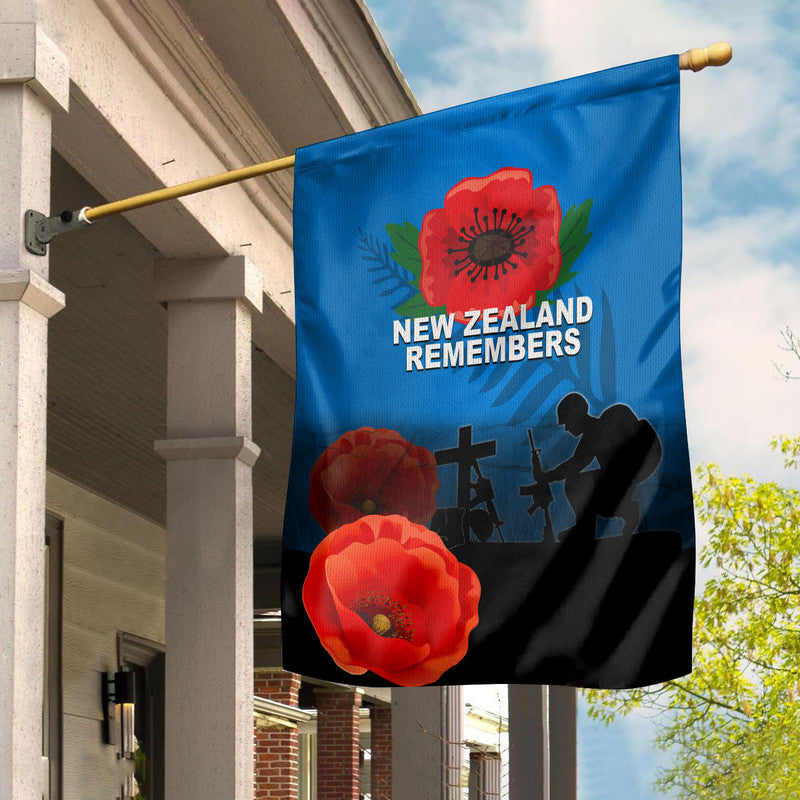 Anzac Day- New Zealand Remembers Flag LT6 House Flag - Polynesian Pride
