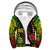 Hawaii - Hawaiian Girl Reggae Sherpa Hoodie AH Red - Polynesian Pride