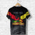 Custom Papua New Guinea SP Hunters T Shirt Rugby Original Style Black, Custom Text and Number LT8 - Polynesian Pride