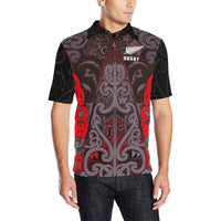 New Zealand Maori Rugby Polo T Shirt - Polynesian Pride