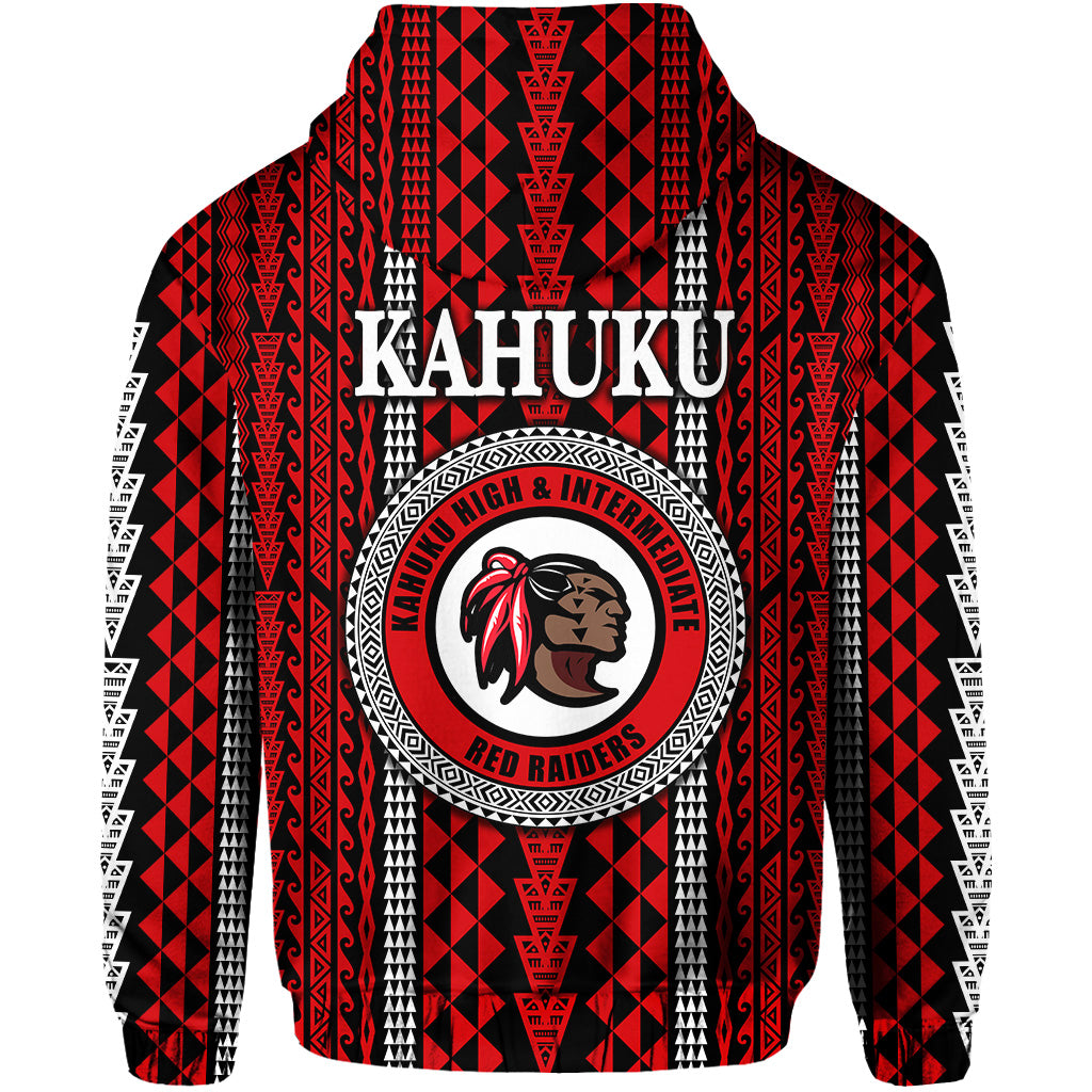 Hawaii Kahuku School Zip Hoodie Kahuku High School Simple Style LT8 - Polynesian Pride