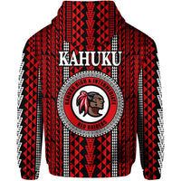 Hawaii Kahuku School Zip Hoodie Kahuku High School Simple Style LT8 - Polynesian Pride