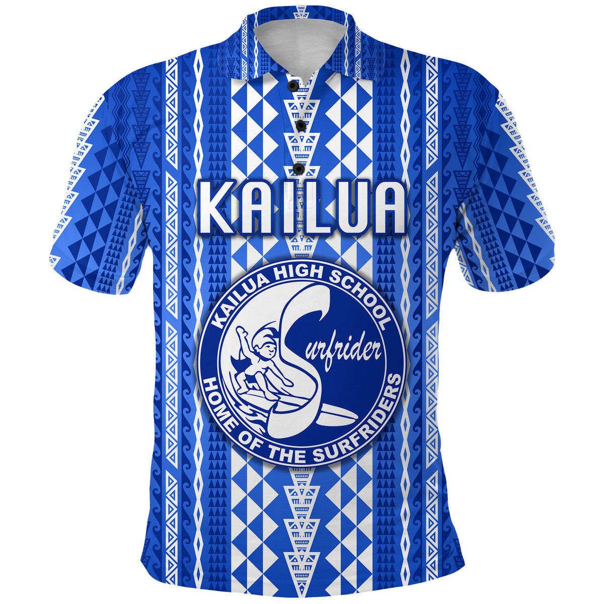 Hawaii Kailua High School Polo Shirt Surfriders Simple Style LT8 - Polynesian Pride
