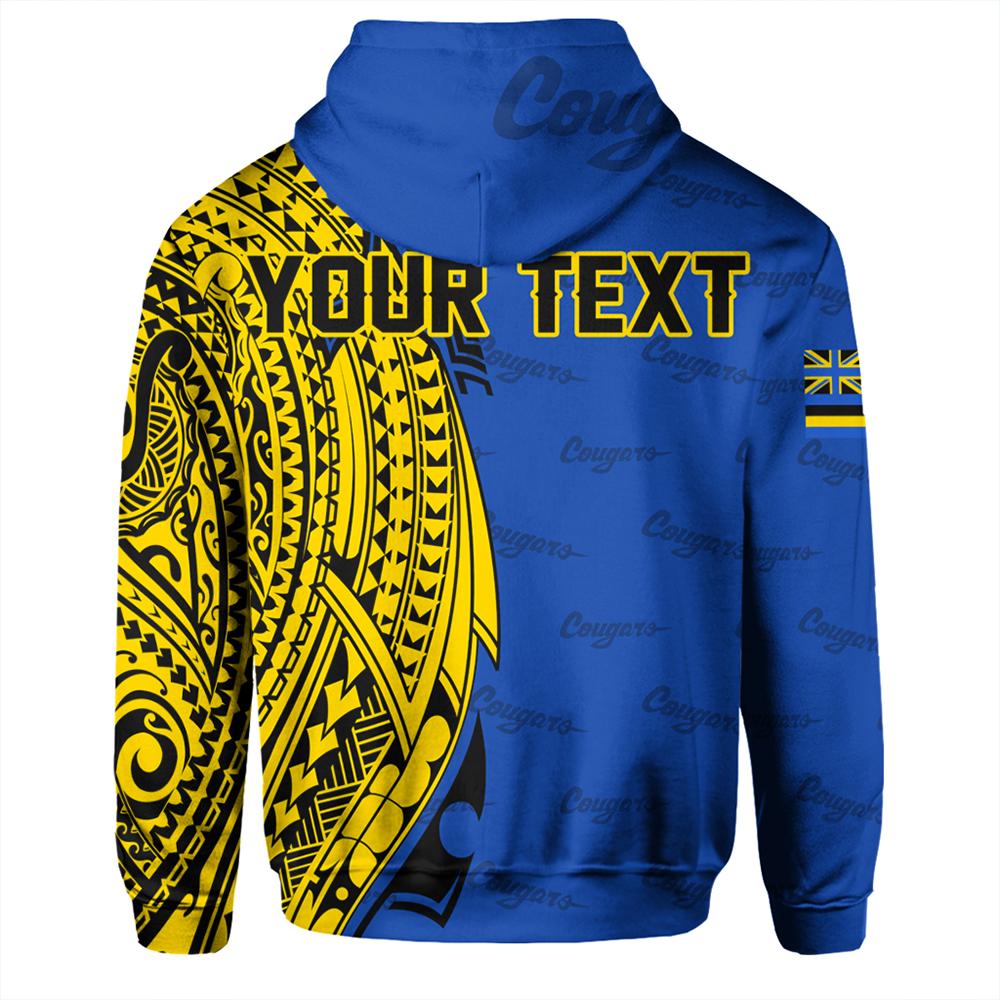Custom Hawaii Hoodie Kaiser High Tribal Kakau Zip Hoodie - Polynesian Pride
