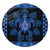 Hawaii - Tribe Turtle Round Carpet - AH Round Carpet Blue - Polynesian Pride