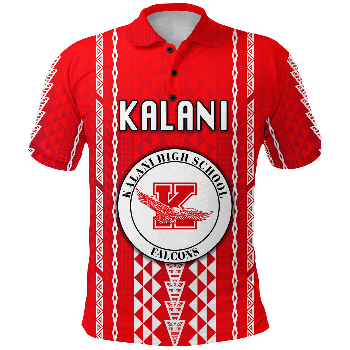 Custom Hawaii Kalani High School Polo Shirt Falcons Simple Style LT8 - Polynesian Pride