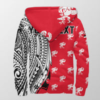 (Personalised) Hawaii - Kauai High Tribal Kakau Sherpa Hoodie AH - Polynesian Pride