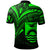 Kiribati Polo Shirt Green Color Cross Style - Polynesian Pride