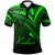 Kiribati Polo Shirt Green Color Cross Style Unisex Black - Polynesian Pride
