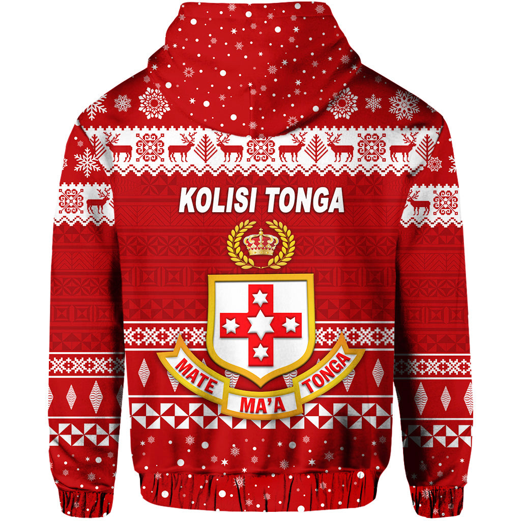 Kolisi Tonga College Christmas Hoodie Simple Style LT8 - Polynesian Pride