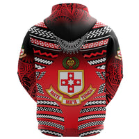 Custom Kolisi Tonga Zip Hoodie Mate Maa Tonga Creative Style - Polynesian Pride